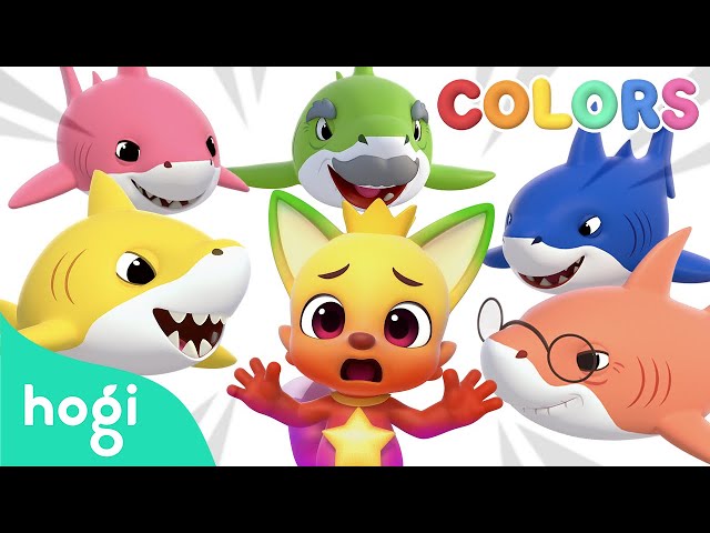 Run, Pinkfong! Learn Colors with Shark Family Race 🦈 | Colors for Kids｜Hogi Colors