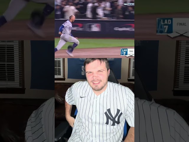 Yankees Fan Reacts To Losing World Series To Dodgers #mlb #mlbbaseball #baseball #worldseries