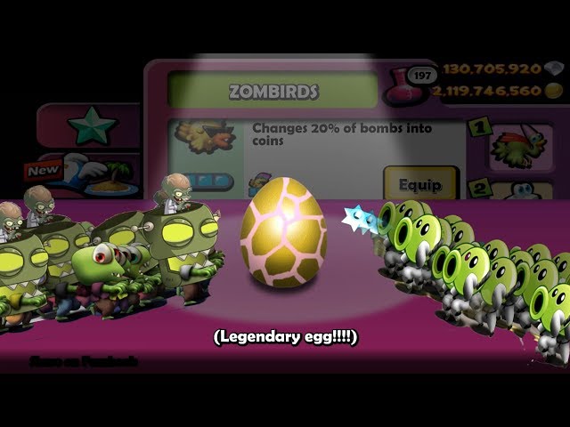 Open Zombirds Legendary Egg - Peashoot Zombie vs Dr.Zomboss Zombie Tsunami - Plants vs Zombies