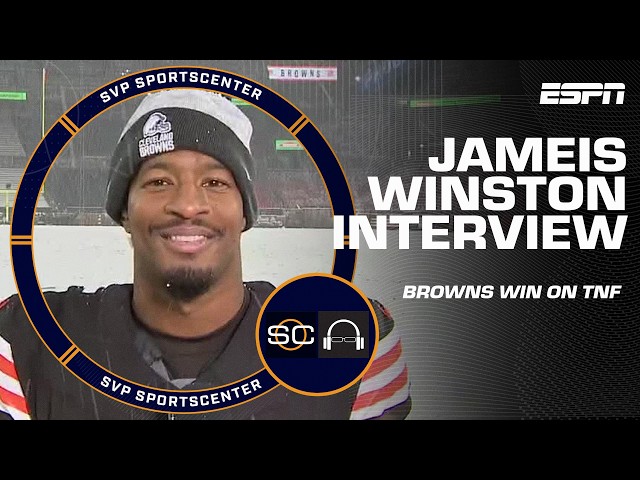 Jameis Winston shouts out the Browns’ equipment staff after snowy win vs. Steelers | SC with SVP