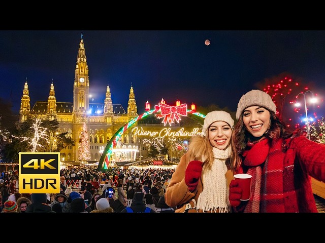 Vienna Christmas Market 2024: Magical Opening Night at Christkindlmarkt | 4K HDR Walking Tour