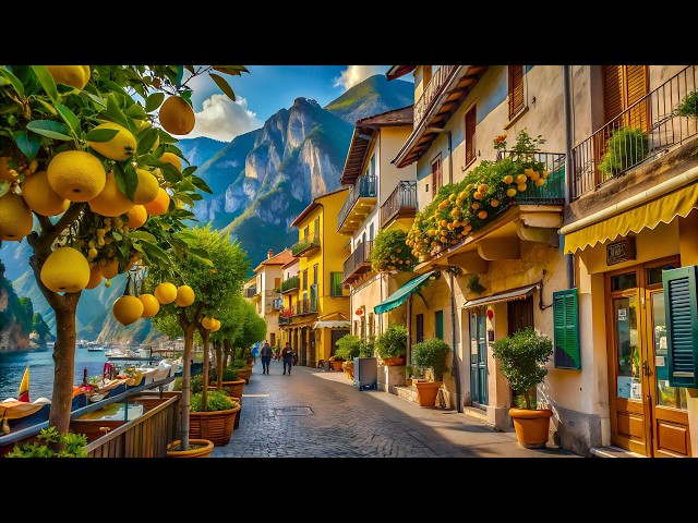 MALCESINE - THE MOST BEAUTIFUL VILLAGES OF LAKE GARDA - THE MOST BEAUTIFUL PLACES IN ITALY 4K HDR