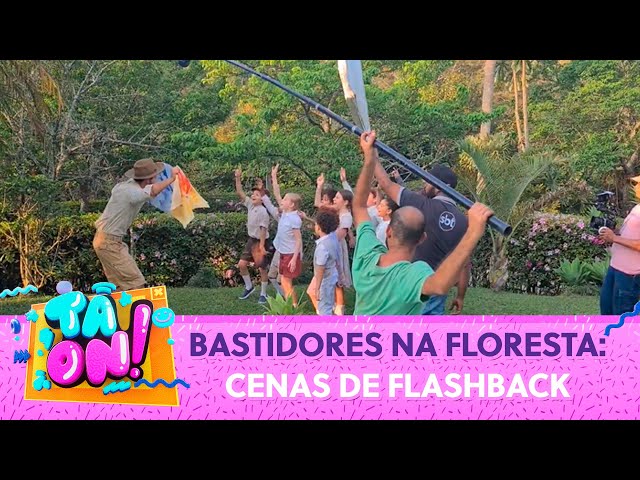 Bastidores na floresta: Cenas de flashback | Tá On com Duda Pimenta