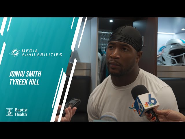 J. Smith and Hill meet with the media l Miami Dolphins