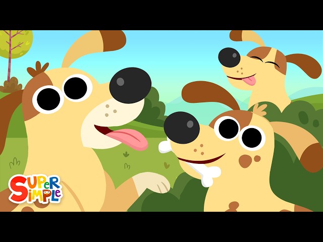 Five Spotted Dogs | Kids Counting Song | Super Simple Songs