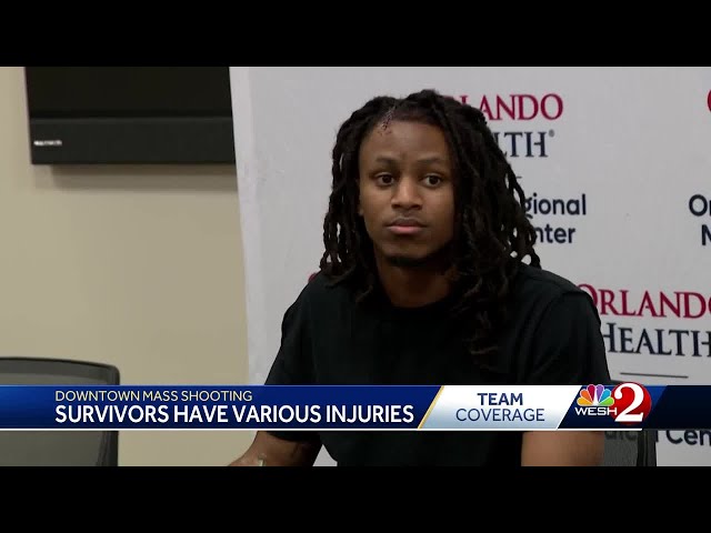 Survivor injured during downtown Orlando mass shooting shares near-death experience