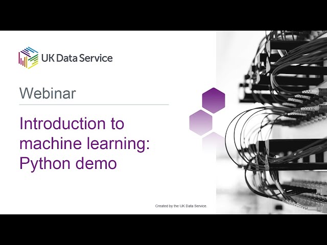 Introduction to machine learning: Python demo