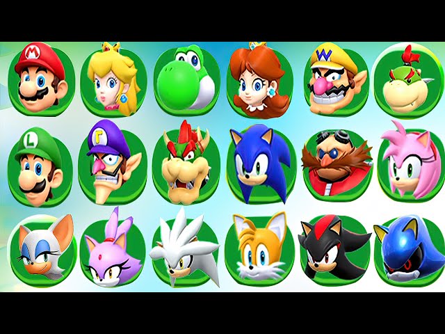 Mario & Sonic At The Olympic Games Tokyo 2020 - Athletics 4x10m & Beach Volleyball (All Character)