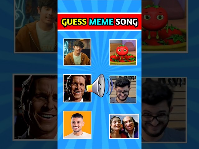 Guess The Meme Song #viralshorts #guessmemesong #trendingshorts #iqtest