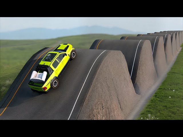 Cars vs Switchback Road Challenge in BeamNG Drive!