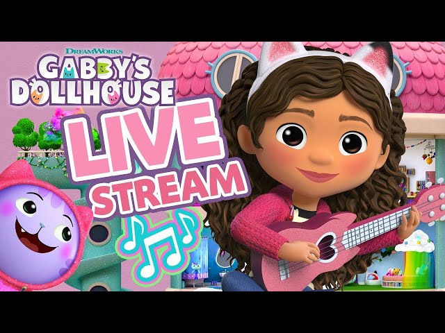 🔴 Gabby's Dollhouse 24/7 - MUSIC & FRIENDS MARATHON 😻 Livestream for Kids ✨ Cartoons for Children 😻