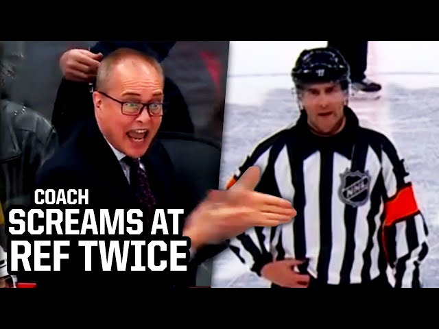 Coach screams at the ref after two bad calls, a breakdown