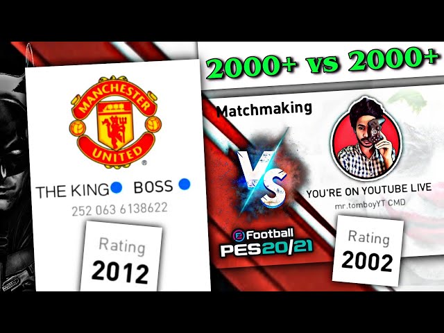 2000 RATED TOMBOY VS 2000 RATED PRO OPPONENT | PESMOBILE2021