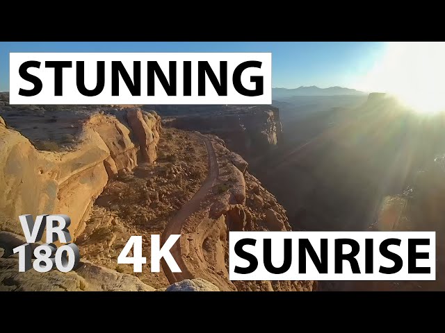 VR180 - Winter Sunrise From 1,000 Foot Mesa - 4K, 3D