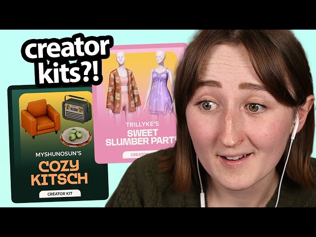 Modders made official packs for The Sims 4?! (Cozy Kitsch + Sweet Slumber Party kit review)