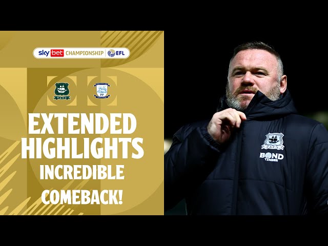 INCREDIBLE COMEBACK! | Plymouth Argyle v Preston North End extended highlights