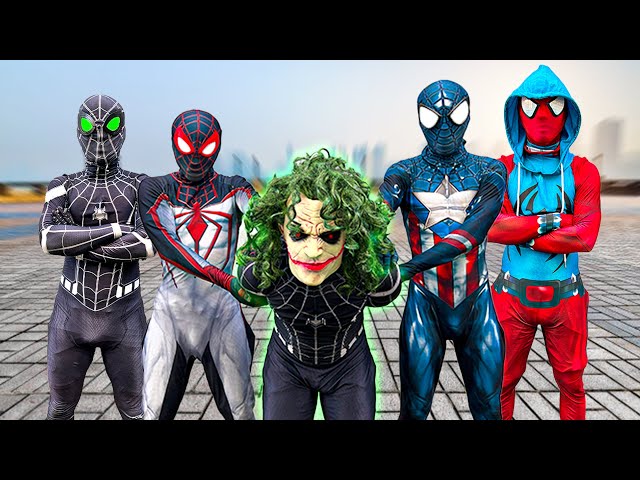 PRO 4 Team Spier-Man VS Joker Team || Who Is THE REAL SUPERHERO ...?? ( Funny , Action... ) FLife vs