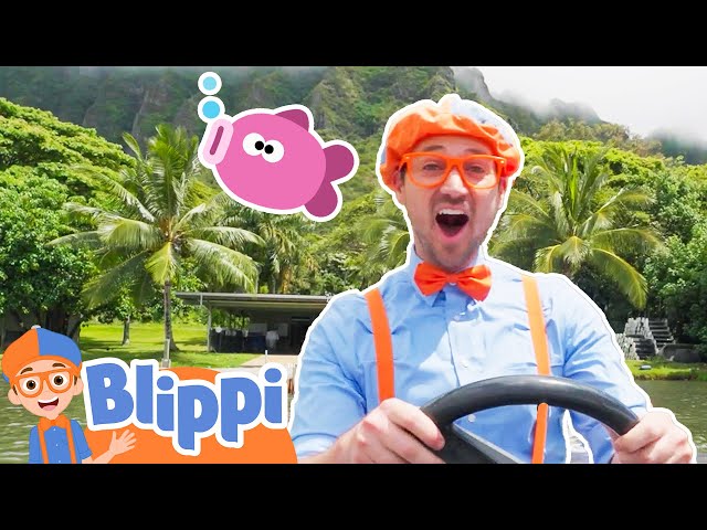 Blippi Goes Fishing in Hawaii! Educational Videos for Toddlers