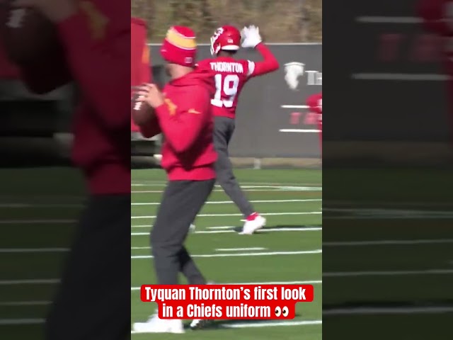 Tyquan Thorton’s first look in a Chiefs uniform 👀 #nfl #kansascitychiefs #chiefskingdom #chiefs #kc