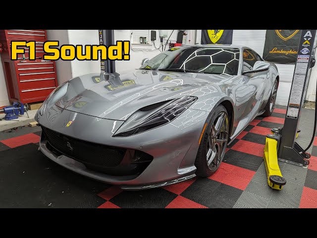 Installing a Kline Inconel Exhaust on a Ferrari 812 Superfast