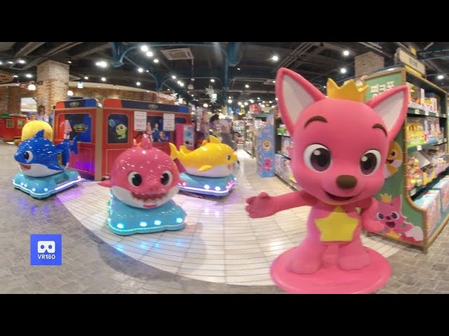 3D 180VR 4K Baby Shark Pinkfong Toy Shop Kid love Pinkfong 360VR