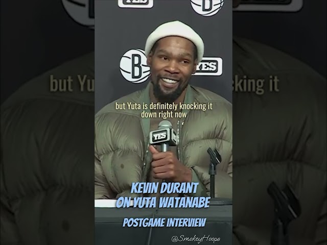 Kevin Durant on Yuta Watanabe's hot shooting #kd #yuta #japan #japanese #tokyo #nba #lebronjames