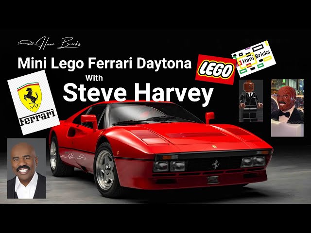 Mini Lego Ferrari Daytona with Steve Harvey #lego #legotechnic #ferrari