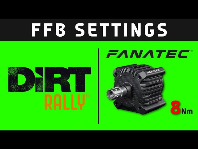 Fanatec GT DD Pro [8Nm] | Wheel Settings | DiRT Rally