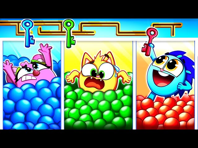 Find The Key Song 🔑🤔 | Escape Room 🔴🟢🔵 Funny Kids Song | Toonaland