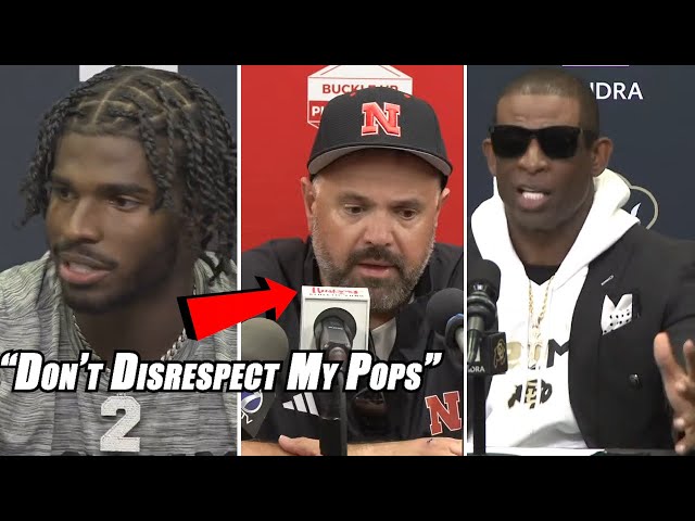 Deion & Shedeur Sanders DESTROY Nebraska Coach Matt Rhule For Disrespect "Don't Talk About Pops"