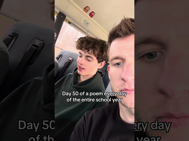 Day 50 of a poem every day for the entire school year