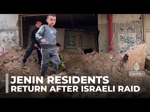 Jenin residents return after Israeli raid: Roads and homes are damaged and destroyed