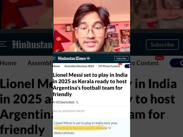 Leonel Messi coming to India in 2025 are you excited guys ? #messi #lm10 #argentina #india #football