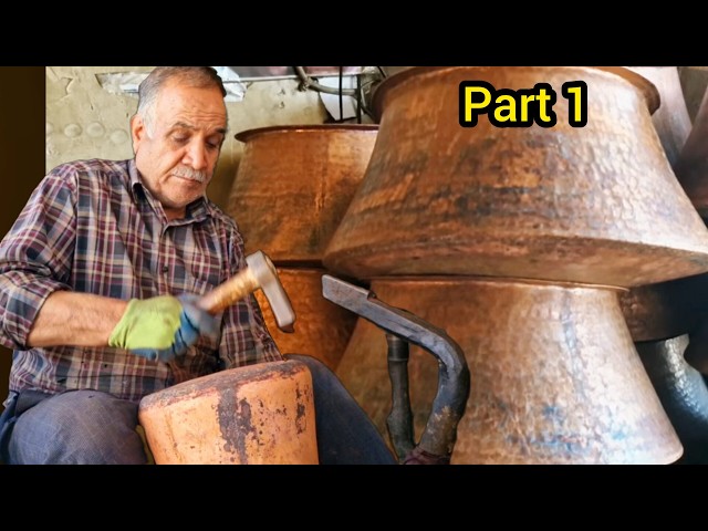 Handmade Copper pitcher : Amazing process of making a beautiful antique copper pitcher ⚒️ 🫡 🍺