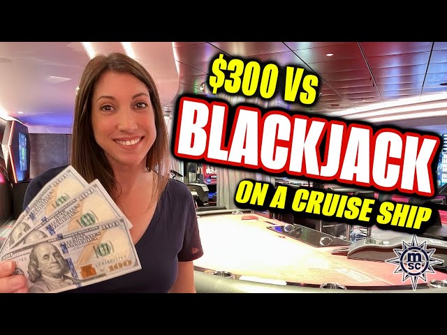 👉 BLACKJACK on a Cruise Ship 🛳 MSC Seascape #blackjack #cruise #casino