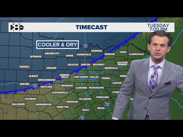 DFW Weather | Cold front to move across North Texas overnight, 14 day forecast