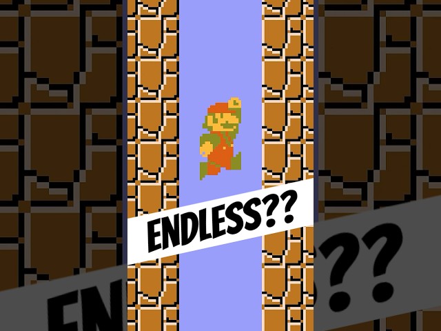 The ENDLESS PIT in Super Mario Bros. (NES)!!