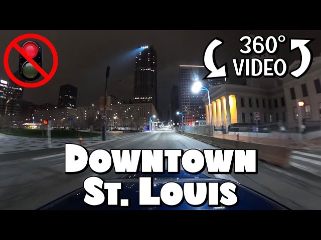 Driving Around Downtown St. Louis, Missouri in 360° Video