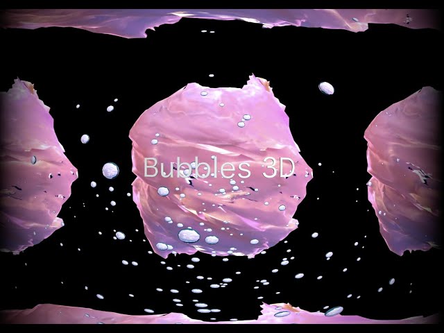 Study 99 - "Bubbles 3D" - VR180 4K 3D Stereoscopic Visual Music