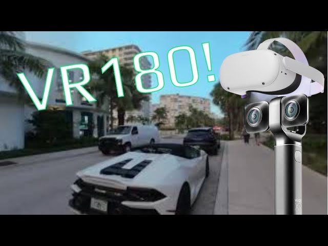 #VR180 White Lambo Parked at Pompano Beach House! How cool is that!?