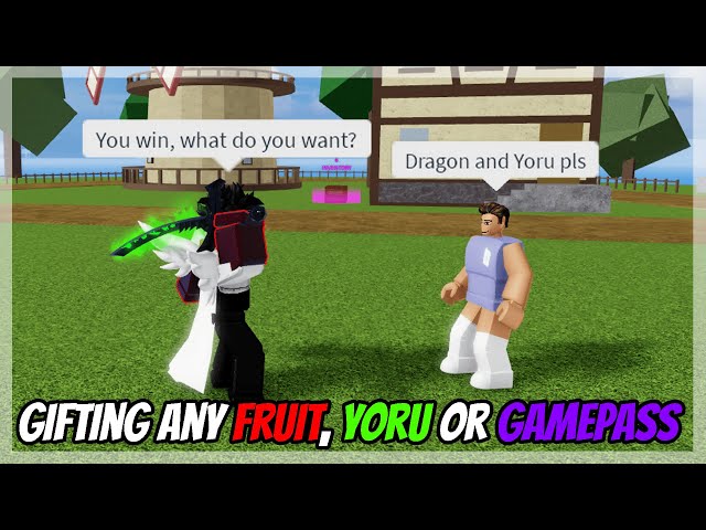 Gifting ANY Gamepass Or ANY Fruit to NOOBS on Blox Fruits | Roblox |