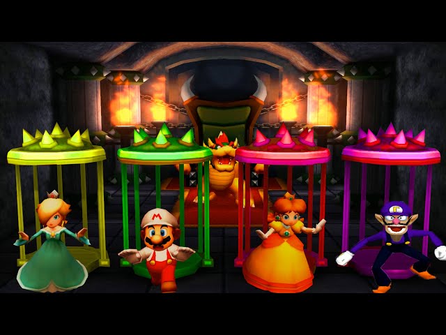 Mario Party The Top 100 Minigame - Rosalina Vs Mario Vs Daisy Vs Waluigi (Master Difficulty)