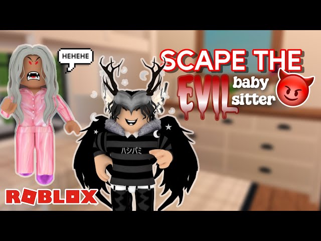 Scape the EVIL baby sitter #roblox