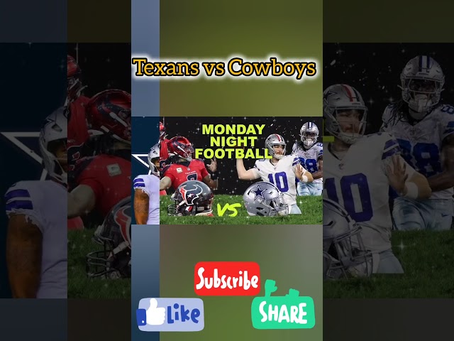 Texans vs Cowboys Showdown! 🏈🔥 | Monday Night Football Preview | Monday Night Football' Tonight Live