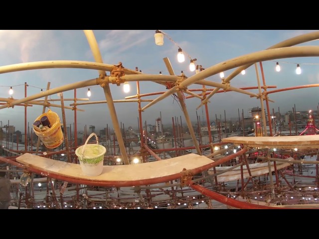 360 View from top of the dome of Shrine of Imam Ali (as)