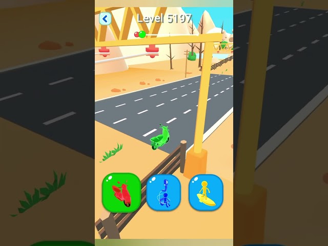 Shape Shifting 2 GAMEPLAY Level No -5197 Walkthrough - New Update Car Racing #Shorts #ShapeShifting