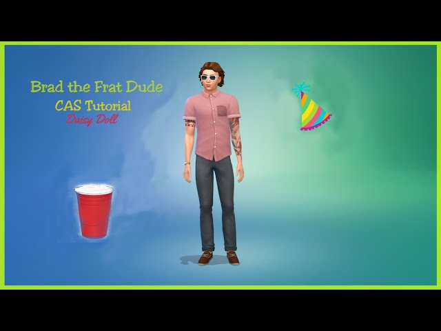 I Made Brad the Frat Dude (Sims 4 CAS Tutorial)