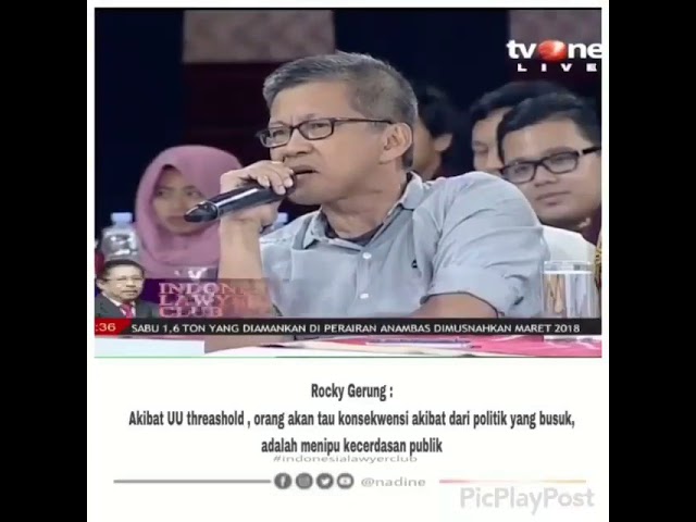 MANUSIA AKAN PUNAH #2 - ROCKY GERUNG ILC TV ONE