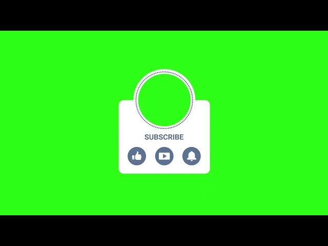 YouTube subscribe green screen video