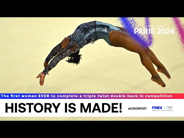 Simone Biles STUNS in amazing floor routine! 😍 | Paris Olympics 2024 #Paris2024